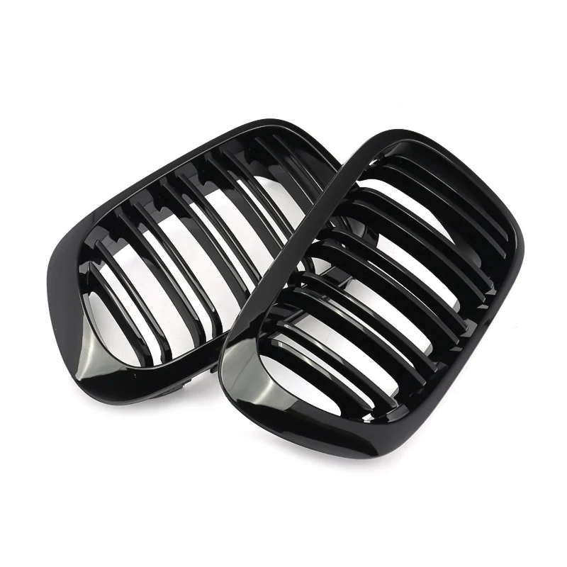 Double Slat Grill Grille for  E46  3 Series ABS Front Bumper Radiator Kidney Gri - £67.62 GBP