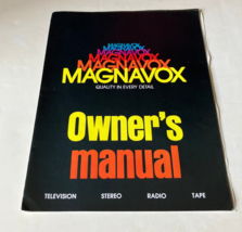 Magnavox owner&#39;s manual advertising pamphlet - $370.72 MXN