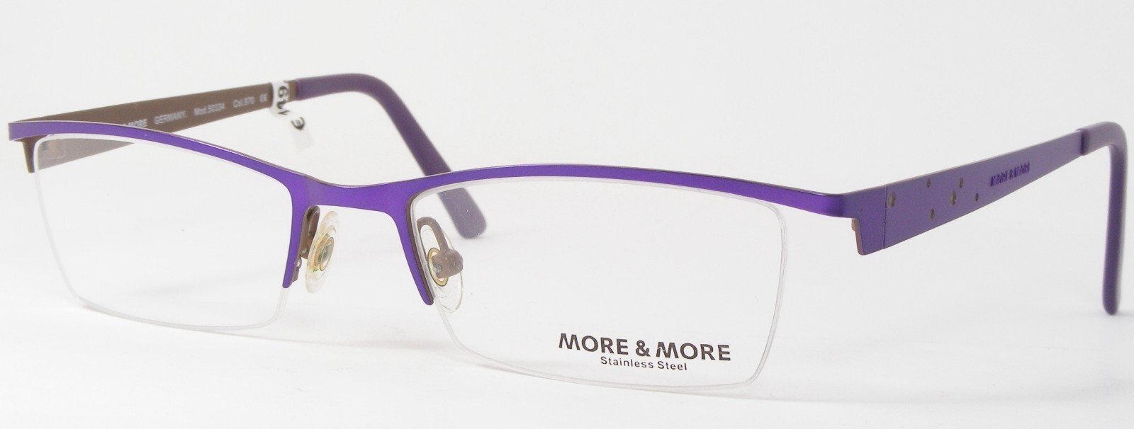 MORE &amp; MORE 50334 970 Violet Unique Rare Lunettes 50-18-135 Allemagne - $86.13