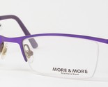 MORE &amp; MORE 50334 970 Violet Unique Rare Lunettes 50-18-135 Allemagne - $86.13