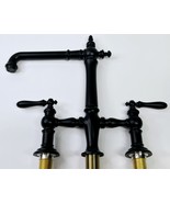 Kohler 76519-4-BL Artifacts Two-Hole Bridge Kitchen Faucet - Matte Black - $815.90