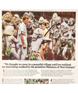 1971 Canadian Club Whiskey Advertisement Mudmen Tribe New Guinea Asaro D... - $319.66 MXN