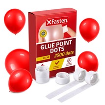 Balloon Glue Point Dots Clear, Removable, 2500 Pcs (25 Rolls), Balloons Arch Tap - £15.72 GBP