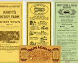  Knott&#39;s Berry Farm &amp; Ghost Town Tickets &amp; Brochure Buena Park Californi... - $27.72
