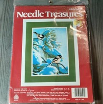 Needle Treasures Stitchery Snow on the Pines Winter Birds Cross Stitch 10X14 NEW - £14.19 GBP