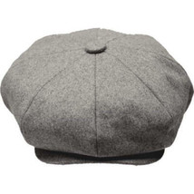 Mens Fashion Classic Flannel Wool Apple Cap Hat by Bruno Capelo ME907 Gray image 2