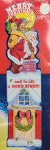 Vintage Eureka Cardboard Die Cut Giant Christmas Santa 4 ft Decoration NEW - $38.99