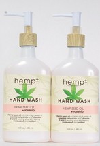 2 Bottles My Beauty Spot 16.3 Oz Hemp Seed Oil &amp; Rosehip Hand Wash With Pump - £22.83 GBP