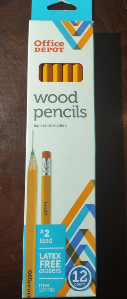 Office Depot #2 Wood Pencils- 1 Box Of  12 Count-SHIPS N 24 HOURS - $7.80