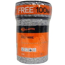 Gallagher Electric Fence Poly Wire | Bonus Pack - 1312 Ft Plus Free 328 ... - $51.39