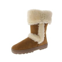 Style &amp; Co. Womens 5 M Chestnut Witty Faux Fur Lined Mid Calf Boots NIB IO6 - $29.39