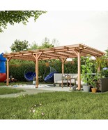 12x16&#39; Wooden Gazebo: Grape Pergola Kit - $20,715.24 MXN