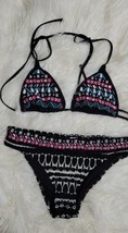 Nanette Lepore Floral Adjustable Triangle Swim Bikini Top XS + BOTTOMS sz S - $37.61