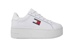 Tommy Hilfiger Jeans Women Sneakers - 9.5 US EU 41 White Designer Fashio... - $157.93 CAD