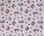 Cotton Pooh and Friends Kids Animals White Fabric Print by the Yard D375.52 - $9.95