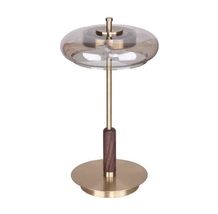 interoknack Luxury Minimalist Designer Bedside Table Lamp, Brass &amp; Glass... - $4,602.68 MXN
