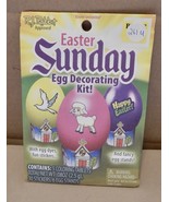 Easter Sunday Egg Decorating Kit With Dyes &amp; Stickers &amp; Stands NIB 261U - $4.74 CAD