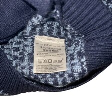 Janie and Jack Cardigan Sweater Houndstooth Navy Gray NWT 12–18 Months image 4