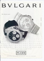 1998 Bvlgari Watch Print Ad Vintage 8.5&quot; x 11&quot; - $19.11