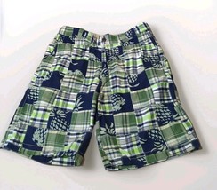 IZOD Jeans Golf Shorts Men’s 33 Green Plaid 10 Inseam Lightweight - $18.32