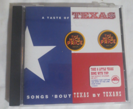 Taste of Texas Songs &#39;bout Texas by Texans by Various Artists CD, 1997 - £4.35 GBP