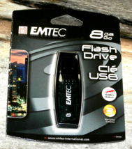 New Sealed Portable Memory Storage Emtec 8 Gb Go See Thru 2.0 Usb Flash Drive - £8.38 GBP