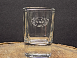 Jack Daniels Old No. 7 Square Shot Glass w/ Signature – Rare Barware Col... - $9.89