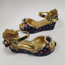 Pink Luxury Rhinestone Sandals Woman Open Toe Diamond Pearl Flower Platf... - £135.38 GBP