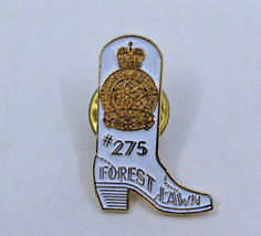 Forest Lawn #275 Branch Alberta Legion Logo Canada Boot Shaped Collectib... - £12.17 GBP