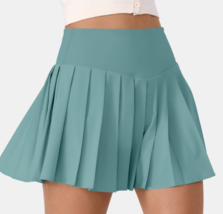Halara Women&#39;s Breezeful Mineral Blue Pleated Quick Dry Tennis Skirt Siz... - £11.70 GBP