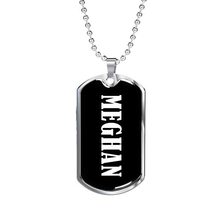 Meghan v03 - Luxury Dog Tag Necklace Personalized Name - £31.86 GBP