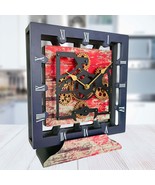 CANADA LINE DESK CLOCK SQUARE (HYBRID WALL) 10 INCH RED LAVA - $110.97 CAD