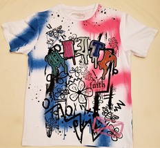 Smoke Rise Graffiti T-Shirt Sz-M Multicolor - £31.36 GBP