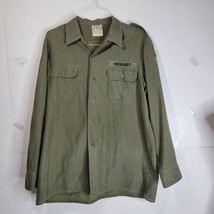 Vintage Men&#39;s Becker GMBH German Military Long sleeve shirt Rare Size 43/44 - £39.76 GBP