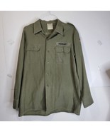 Vintage Men&#39;s Becker GMBH German Military Long sleeve shirt Rare Size 43/44 - £40.20 GBP