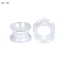 Leosoxs 2pcs New Simple Multi-color Silicone Ear Amplifying Exquisite Piercing J - £10.39 GBP