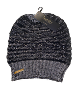 Laundry by Shelli Segal Knit Hat Beanie Speckled Grey Black Unisex OSFM ... - £16.38 GBP