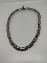 Vintage Sterling Silver 925 Mexico Choker Necklace 17&quot; - £118.24 GBP