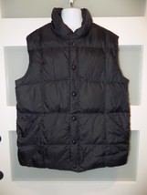 LANDS&#39; END Black Goosedown Feathers Puffer Vest  Size M (10/12) Girl&#39;s - $25.00