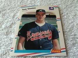 1988 Tom Glavine Rookie Fleer # 539 Gem Mint Atlanta !! - £29.89 GBP