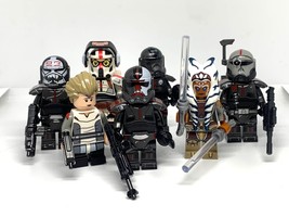 7pcs Star Wars The Bad Batch Omega and Ahsoka Tano Hunter Wrecker Minifigures - £14.15 GBP