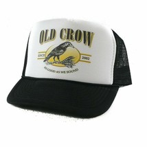 Old Crow Whiskey Hat Trucker Hat Mesh Hat Snap Back Hat Black - £19.70 GBP