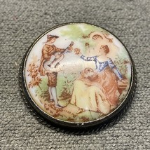 Vintage Victorian Courting Couple Brooch Pin Fashion Jewelry Estate Find KG - $12.86