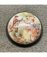 Vintage Victorian Courting Couple Brooch Pin Fashion Jewelry Estate Find KG - $238.73 MXN