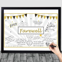 Farewell Party Decorations Goodbye Card Guest Book We Will Miss You Card... - £10.92 GBP