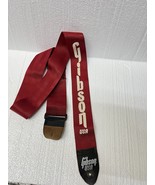 Vintage Gibson Original Logo Red Guitar Strap Nice Shape! - $1,120.23 MXN
