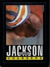 1985 Topps #375 Earnest Jackson Nmmt (Rc) Chargers Nicely Centered *XR31995 - £2.01 GBP