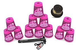 Speed Stacks Custom Combo Set: 12 Limited Edition Pink Zippy Leopard Cups, Cup K - £59.34 GBP