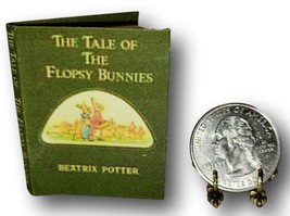 Handcrafted 1:6 Scale Miniature Book Beatrix Potter The Tale Of Flopsy Bunnies - £39.61 GBP