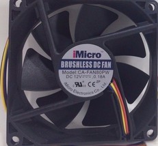 iMicro - CA-FAN80PW - 80mm Sleeve Bearing Computer Cooling Case Fan - £8.61 GBP
